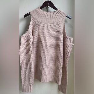 Women’s Off Shoulder Turtleneck Knit Sweater S/M